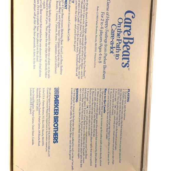 Vintage 1983 Care Bears On the Path to Care-A-Lot Board Game - Picture 3 of 7